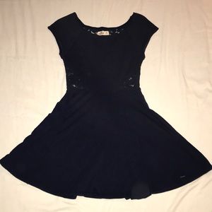 Hollister navy blue skater dress, size S